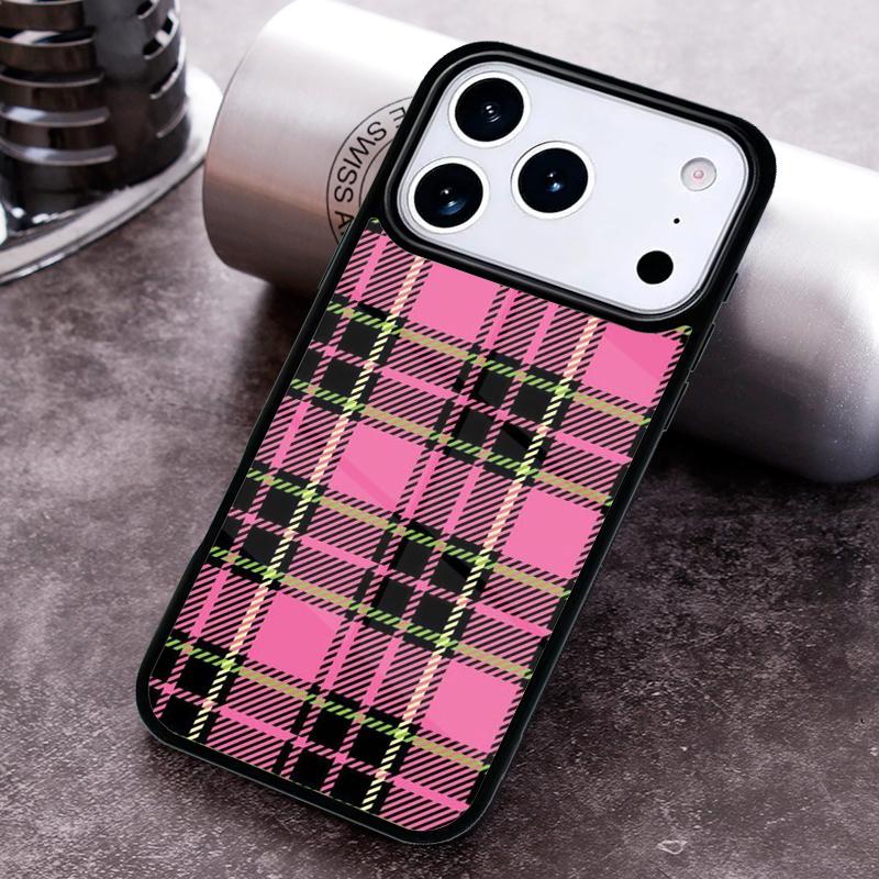 Schottisches Karomuster Warme Karomuster Handyhülle für iPhone 17,16e,15,14,13,12,11,Mini,Pro,MAX Weiche Silikonhülle