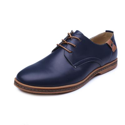 Herren-Jugend-Business-Schuhe aus britischem Leder mit Gummisohle und flachem Boden