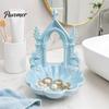 Light Luxury Tray Jewelry Storage Tray, with Gothic Arch Pearlescent Design, Decorative Display Themed Organizer, for Rings Earrings Necklaces