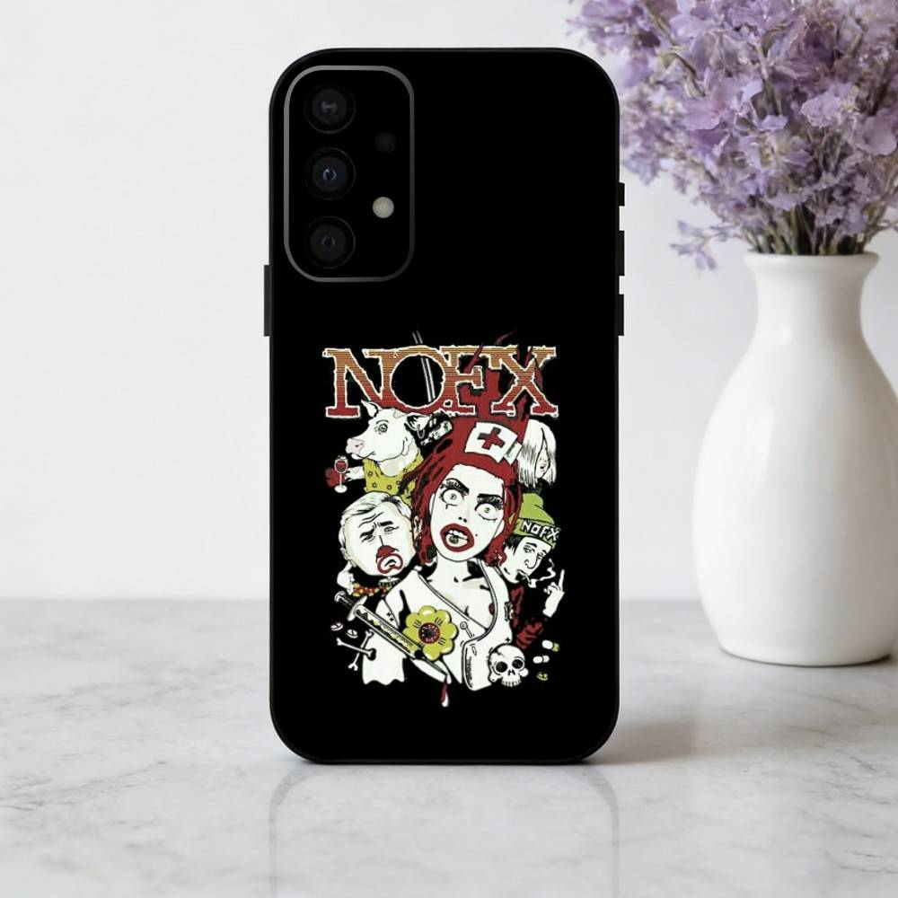Punk N-Nofx-X Band Phone Case For Samsung Galaxy A73,A72,A71,A70,A53,A52,A51,Others Soft Black Cover