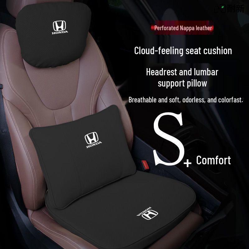 Compatible Headrest, Neck, and Lumbar Support for Honda: Avancier, Vezel, Civic, CRV, Accord, XR-V.