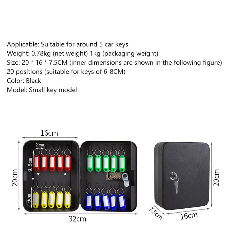 Password Key Box Real Estate Intermediary Key Cabinet Box Management Box Wall Mounted Car Key Box