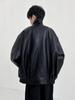 Men's American Retro Faux Leather Motorcycle Jacket - Soft, Short, High-End Feel, Pilot Style for Spring/Autumn