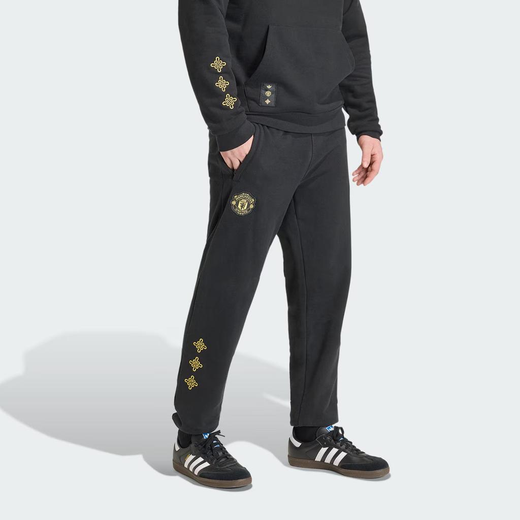 Adidas Originais Manchester United FW25 Calças de Jogging Cultural Story Masculinas Calças de Jogging JM5566