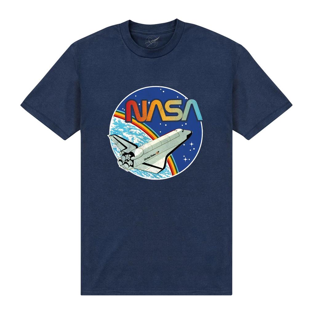 NASA Unisex Adult Rainbow T-Shirt