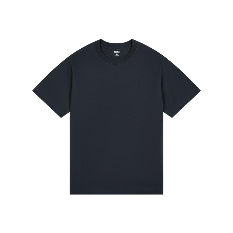 Aesthetics of Cotton: Unisex Summer Heavyweight Pure Cotton Three-Piece Short Sleeve T-Shirt Set, Basic Solid Colors