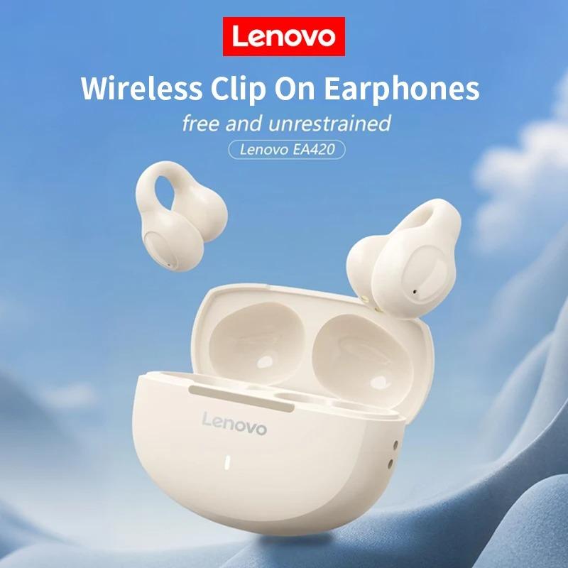 Original Lenovo EA420 Wireless Bluetooth Earphone Noise Reduction Ear Clip New Bone Conduction and Ear Outdoor Running Sports Headphones