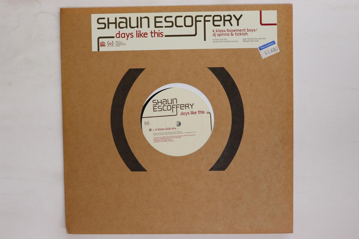 

12inch Record SHAUN ESCOFFERY Days Like This PROMO28 OYSTER MUSIC 2002 UK Dance Electronica Used