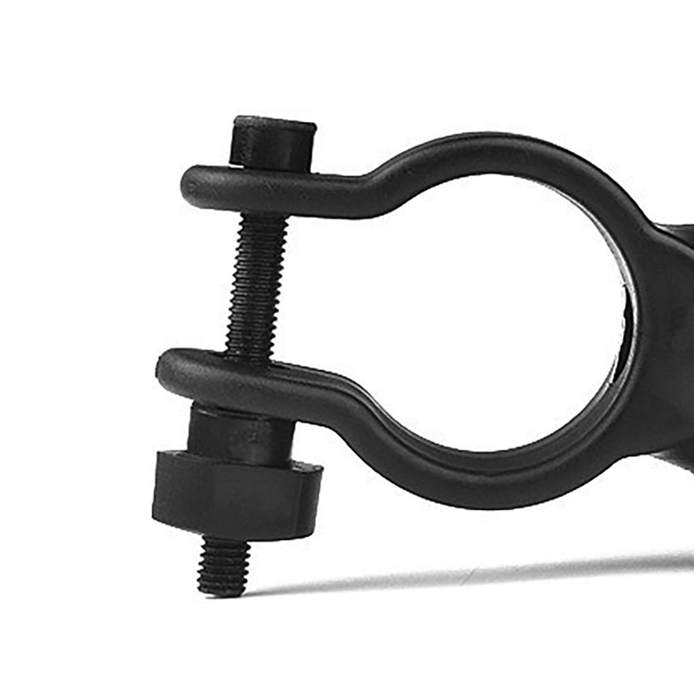 8PCS 360 Degree Rotation Bike Flashlight Mount Plastic Bicycle Flashlight Clip  Electric Wheelchair