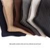 Men's Plus Size Striped Over-the-Knee Socks - European & American Autumn/Winter Combed Cotton.