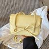 Stylish Korean One-Shoulder Women's Bowknot Bag - Chic Ins-Inspired Commuter Fashion Square Bag