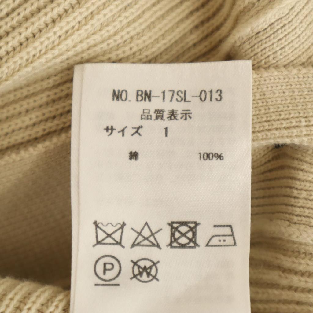 BATONER made in Japan Long sleeve long knit cardigan 1 beige Women Used