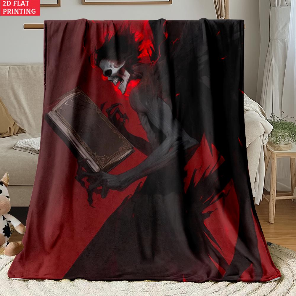 Light Yagami Print Thin Flannel Blanket for Bedrooms,Living Rooms,Sofas Blankets,Lunch Breaks,blankets Fluffy Blanket