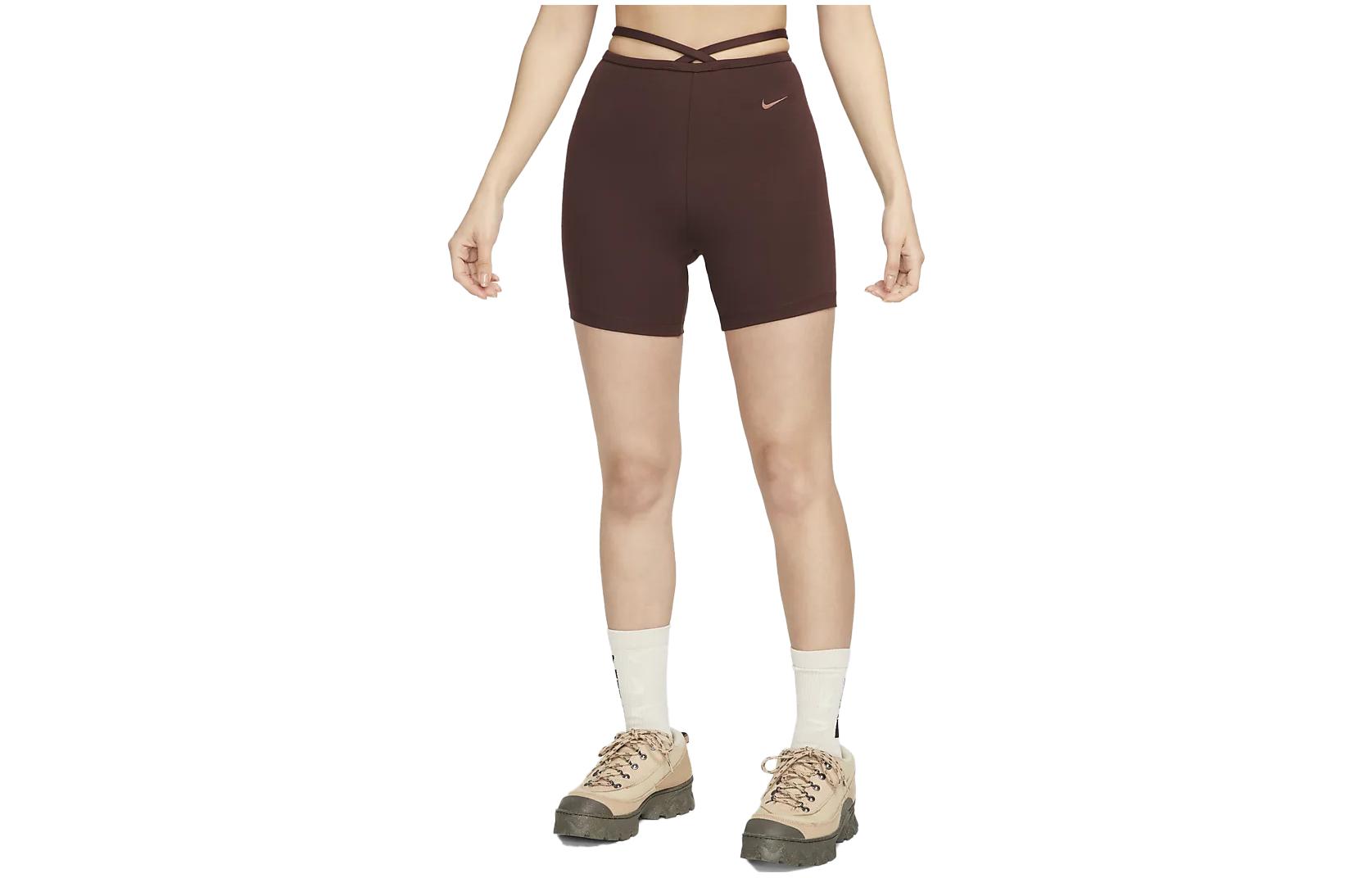 Nike Workout Shorts Women s Brown Red DV7929-227 XL