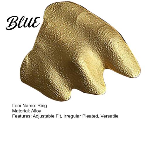 Exquisite Craftsmanship Ring Finger Adjustable Fit Irregular Pleated Joint Durable