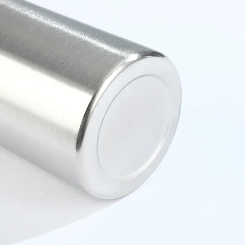 1000 ml Sportowa Butelka na Wodę ze Stali Nierdzewnej Jednowarstwowy Wytrzymały Kubek na Wodę Metalowa Butelka Naczynia Turystyczne Sportowe Siłownia