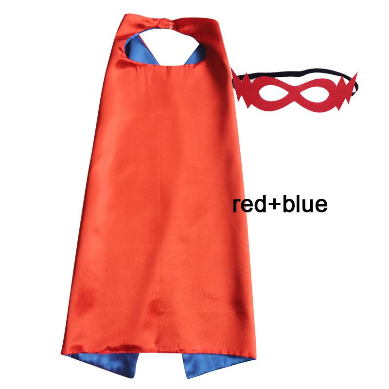 Kids Superhero Capes Plain Satin Solid Capes Boys Girls Birthday Party Favor Anime Cosplay