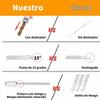 Barbecue Skewers Stainless Steel Roasting Sticks BBQ Accessories for Camping Grill Cooking