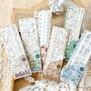 5Pcs/Bag Vintage Hollow Lace paper Aesthetic Decorative Junk Journal DIY Scrapbooking Creative Stationery Decor Paper Set