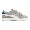Puma Smash 3.0 Buck V Ps Comfortable Casual Low-Top Kids Skate Shoes Kids Sneakers Gray White Green 392040-06