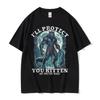 Lustig Ich werde dich beschützen Kätzchen Egal was Meme T-Shirt Alpha Wolf Grafik T-Shirts Herren Damen Mode Vintage Übergroßes T-Shirt