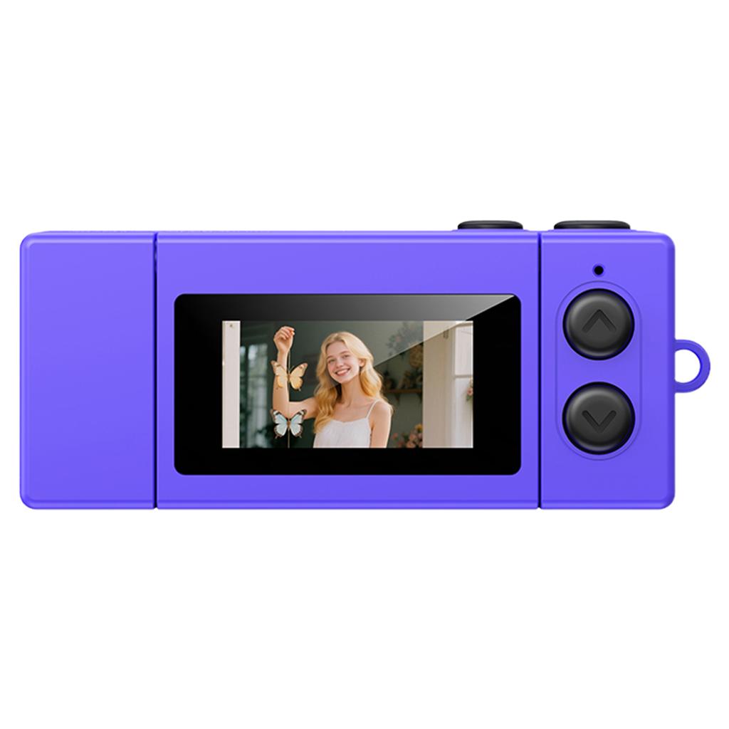 LK030 Thumb Keychain Camera 180° Flip Selfie Screen with Flashlight Multiple Filters Very Small Camcorder Audio Video Recorder