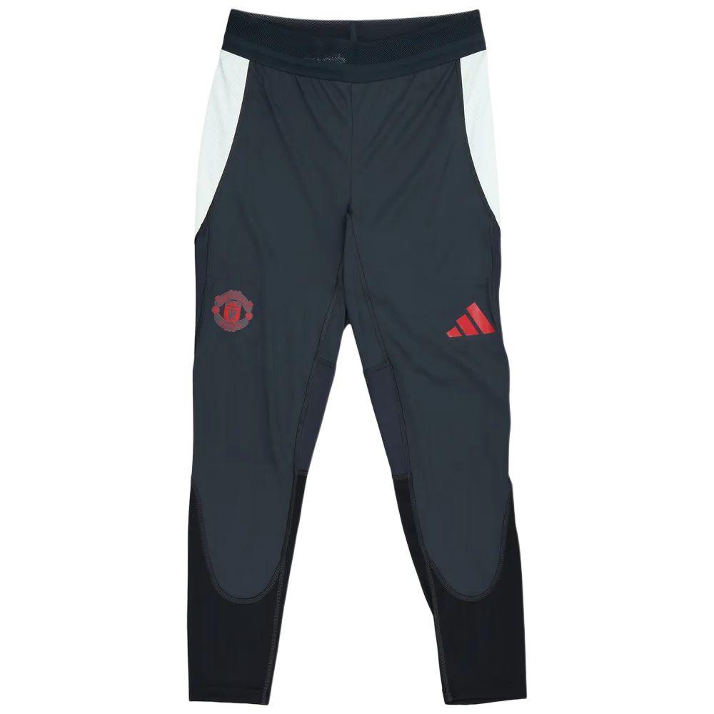 

Adidas Manchester United 2024-25 European Pro Training Mid-Rise Slim Fit Color-Block Comfortable Football Pants Unisex Pants Blue IS8080 M