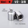 1/2,1/4,3/8 Ratchets Wrench Socket Adapter Converter Transfer Socket Wrench Ratchet Sleeve Adapter Drive Spanner Connecting Head