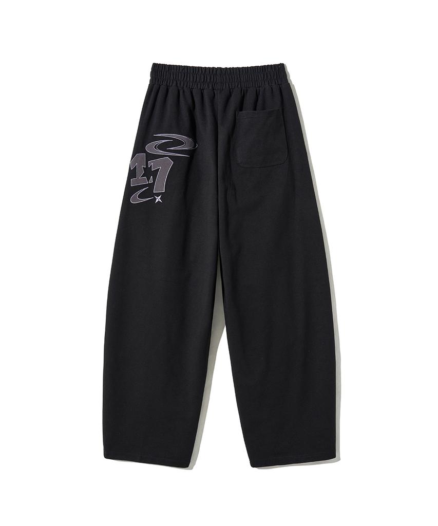 GAKKAI UNIONS Universe Star Sweat Balloon Pants Black