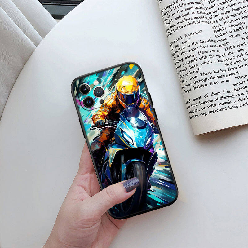 MH92 Motorcycle Racing Phone Shell Case for iPhone 7 8 11 12 13 14 15 16 17 16E XS Pro Max XR X SE Air