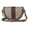 Gucci Ophidia GG Monogram Design Beschichtetes Gewebe Umhängetasche Klein Damen Umhängetasche Beige Braun 838476-FAE0P-9746