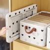 High Quality1pc Large Capacity Oxford Cloth Storage Box - Foldable & Stackable Sweet Heart Pattern Organizer for Ties, Socks, Underwear, Bedroom,