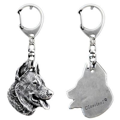 Berger De Beauce, Beauceron, Beauce Sheep Dog – Silver-plated Key Ring with a Dog In a Gift Box, Handbag Decoration |