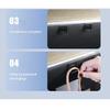 Glove Box Hidden Hook For Tesla Model Y 2023-2024 Auto Accessories Passenger Purse Bag Hanger Interior Storage Umbrella Holder