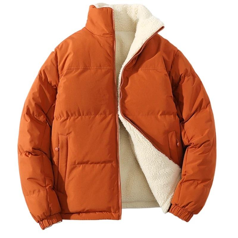Trendy Winter Clothing Men's Parkas Wool Warm Coat Windproof Thick Coat Stand Collar Color Men's Coat