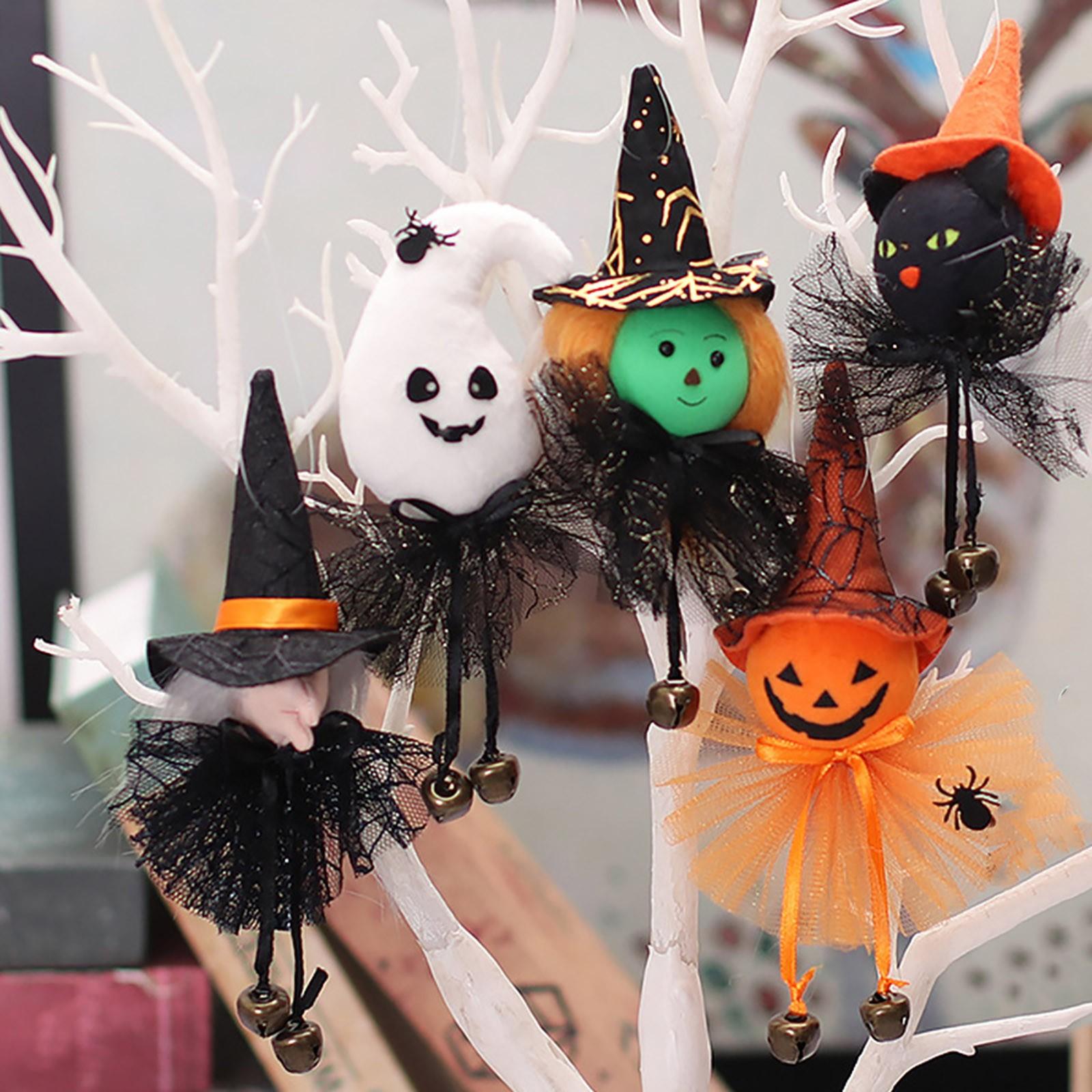 Подвеска-призрак Хэллоуина Подвеска-колокол с ремешком Украшение Хэллоуина One Size — фото 3