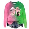 Women's Fashionable Casual Oversized Long-Sleeved Round-Neck Printed Pullover Sweatshirt
