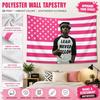 Lead Never Follow Pink Us Flag Tapestry Flat Print Rapper Portrait Wall Art For Living Room Party Backdrop Gift For Fans