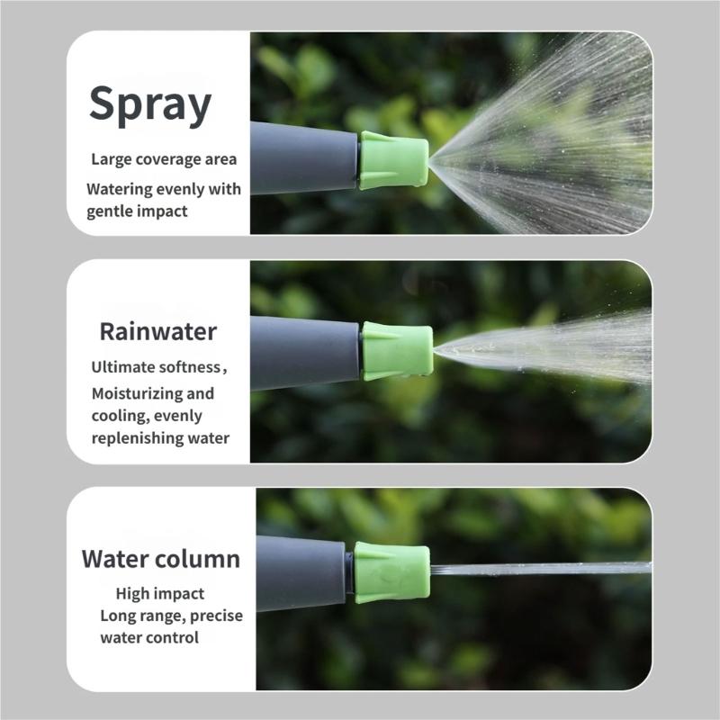 High Pressure Sprays Watering Can With Comfortable Handle and Adjustable Nozzles for Garden Plant Cleaning