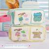 Embroidery Korean Pencil Case Multilayer Ins Pencil Pouch Y2K Cartoon Stationery Bag  Kids Children