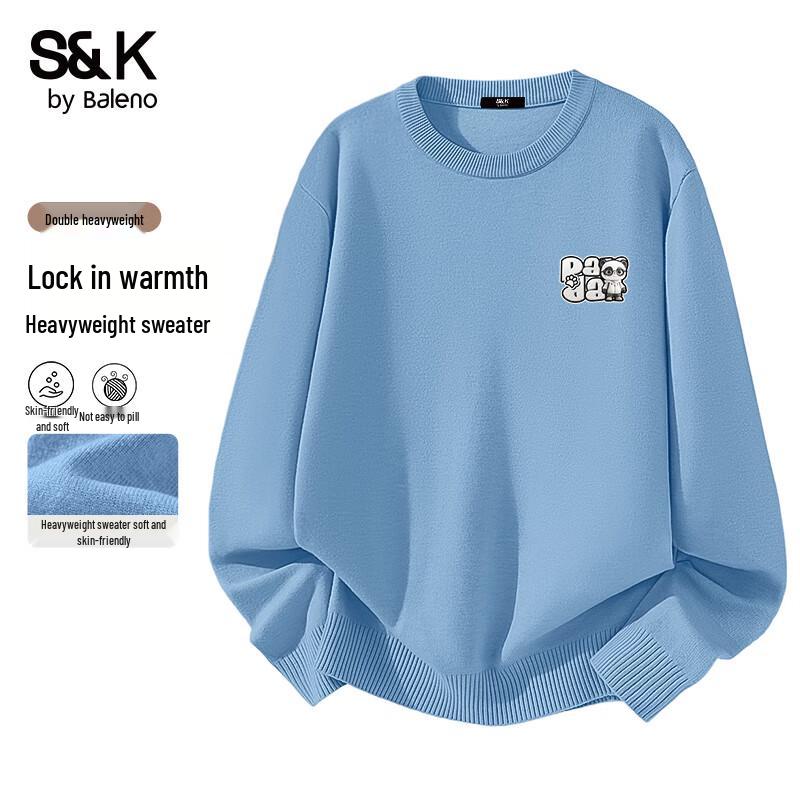 Baleno S&K Men's Crew Neck Knit Sweater