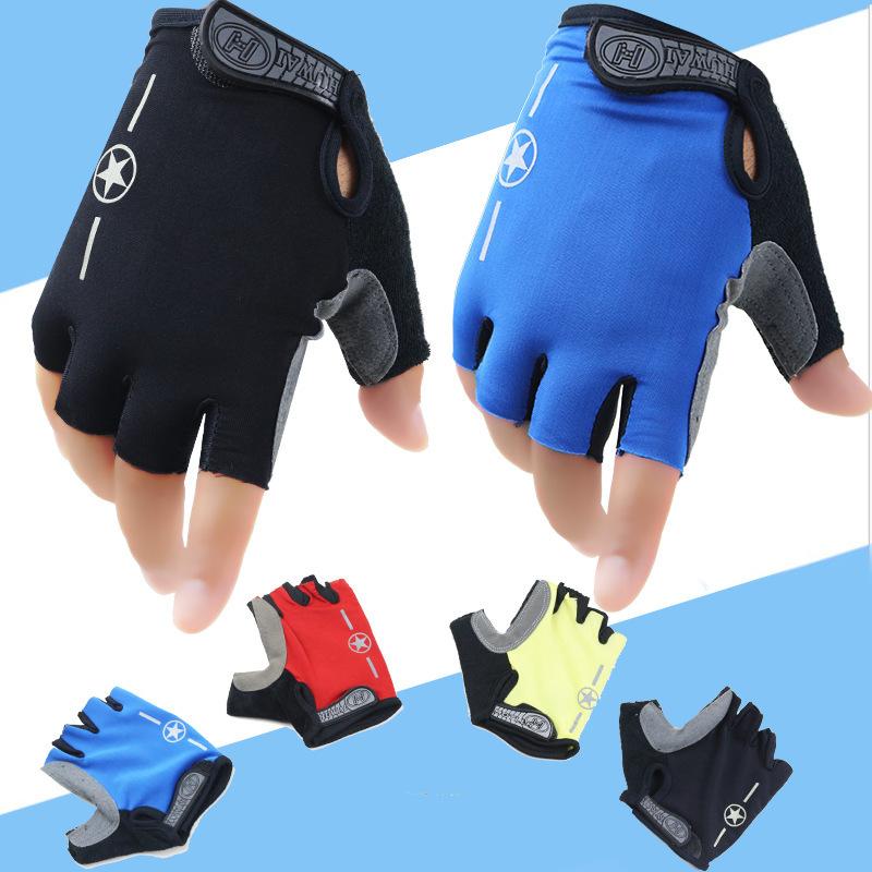 Spring and Summer Riding Half Finger Gloves Thin Bicycle Mountain Bike Motorcycle Motorcycle Men and Women Shock Absorption Cycling Gloves