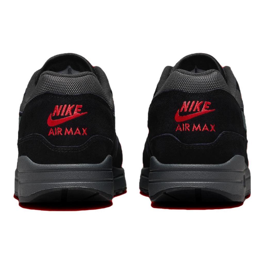 Nike Air Max 1 Nero Rosso Università Scarpe da Ginnastica Uomo Antracite FV6910-001
