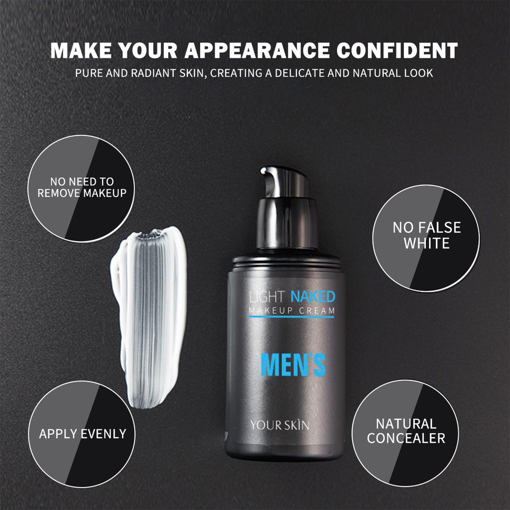 Men's Makeup Is Used For Lighting, Moisturizing, And Covering Stains. Men's Moisturizing Makeup Men's Moisturizing