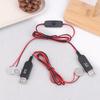 Usb To 3V Cr2032 Fake Battery Charger Cord With Switches Power Supply Cable For Watch Microphone Toy Remote