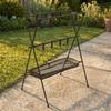 Foldable V-Shaped Rack Portable Triangular Storage Freestanding