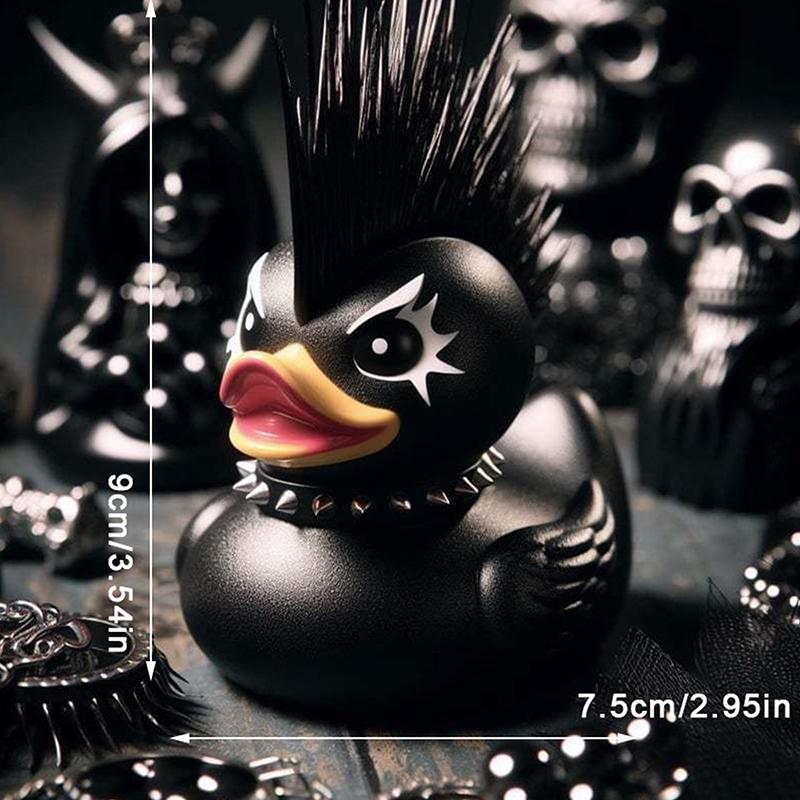 Duck Statue Indoor Gothic Sculpture Punk Animal Figurine Resin Statues Desk Decor Collectible Figurines Satan Duck Tabletop