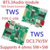 Hohe Qualität Promotion Mode BT5.2 TWS Drahtloses Modul Leistungsverstärker PCBA Modul 2 * 5W Audioplayer PlatineGutes Produkt