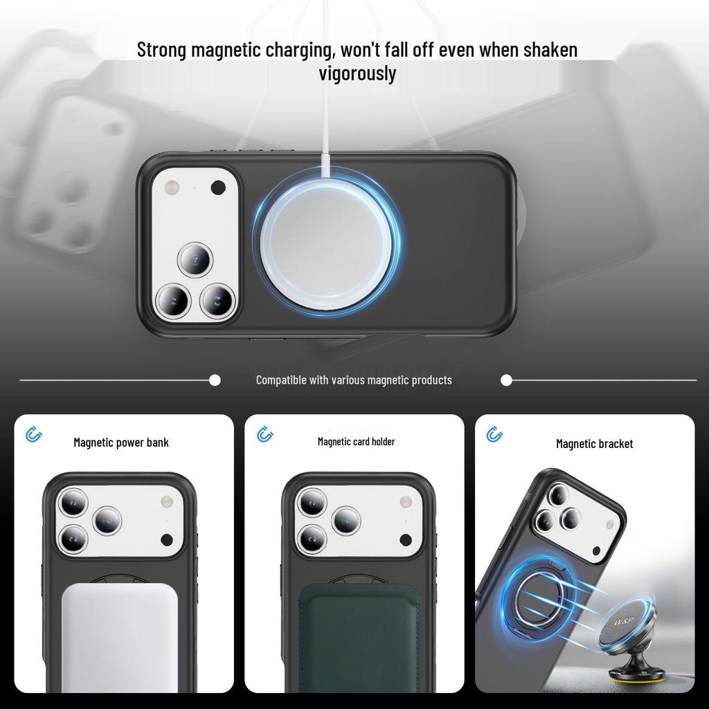 iPhone 17 Pro Pivot Anti-Slip 360° Rotating Drop-Proof Case