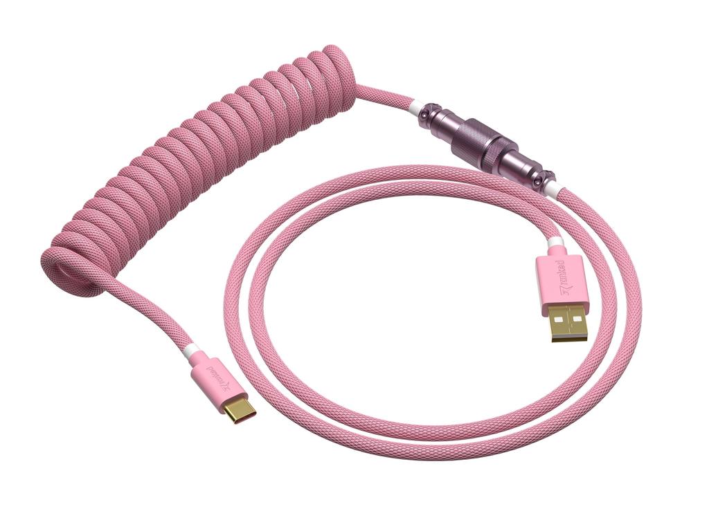 Rankcoil Keyboard Cable Handcrafted Braided Cable USB Type C To A Aviator Connector for Custom Mechanical Gaming Keyboards Supports 20W Fast Charging